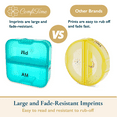 thumbnail image 4 of ComfiTime Pill Organizer – Weekly Medicine Organizer, 2 Times a Day, Travel Pill Box with AM/PM Daily Pill Containers, 7 Day Pill Case Holder for Medication &Vitamin Supplement, Pill Dispenser/Sorter, 4 of 11