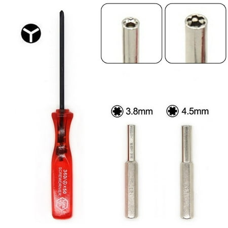 

BCLONG Security Screwdriver Bit Set 3.8mm+4.5mm+Y Screwdriver Tool for N64/SF-C/GB/NES