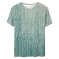thumbnail image 3 of Hauts pour Femmes, Shorts pour Femmes, T-Shirt Rétro Imprimé Col Rond Manches Courtes, T-Shirts pour Femmes, Short pour Femmes, 3 of 4