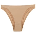 thumbnail image 1 of B91xZ Culotte Bikini en Coton pour Femmes Culotte Extensible en Coton, m Beige, 1 of 3