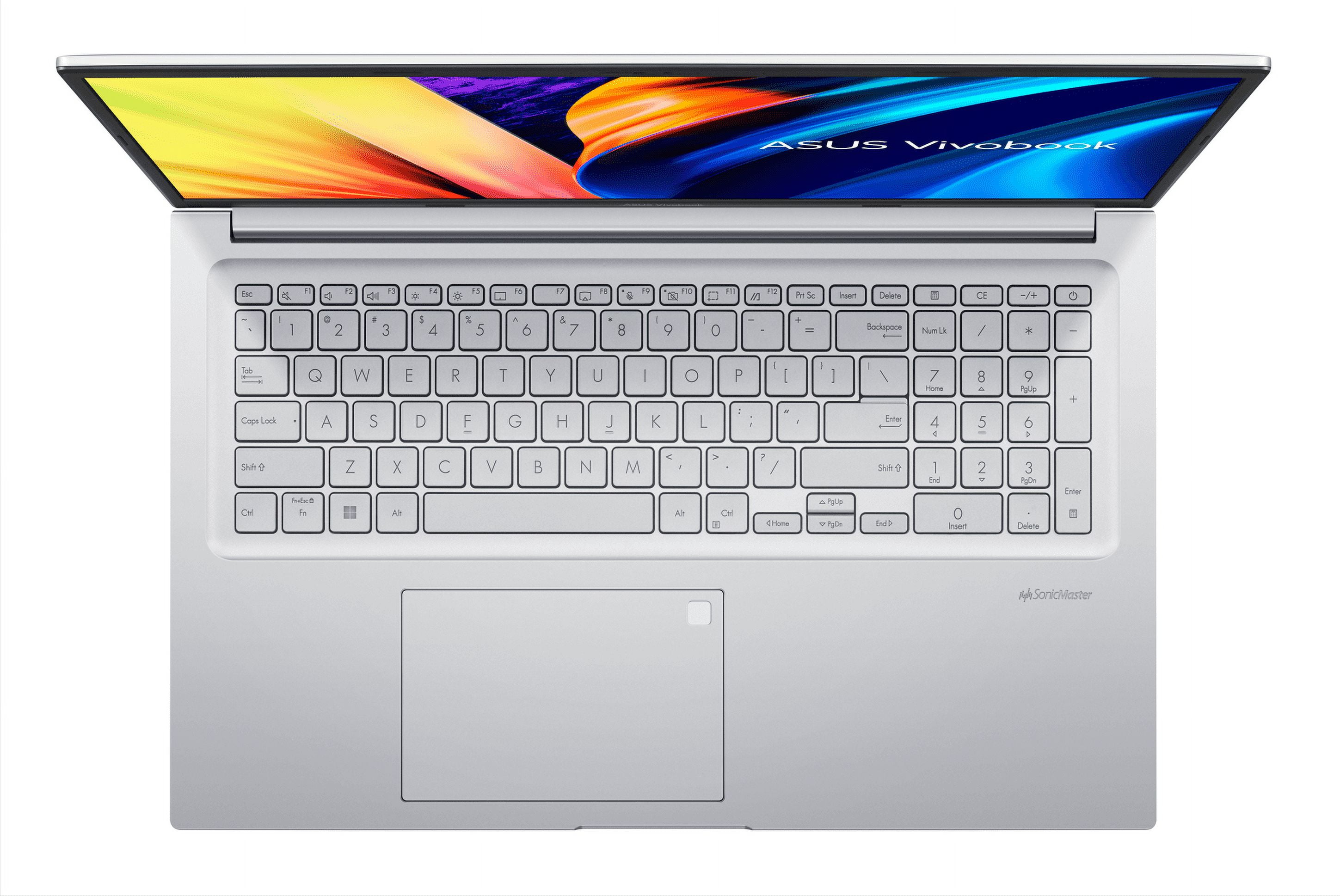 Laptop, Core Windows VivoBook17.3” Home, FHD Silver, Intel SSD, K712EA-WH34 RAM, 8GB Transparent i3-1115G4, ASUS 11 256GB