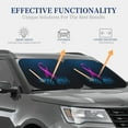 thumbnail image 3 of Kdxio Two Human Hands Are Holds Pink Ribbon Awareness Print 2-Piece Sun Shade Front Windshield - Foldable Car Front Window Sunshades For Most Sedans Suv Truck, 3 of 6