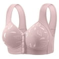 thumbnail image 2 of Front Closure Bras for Women - No Underwire Padded Wireless Bra, Full Coverage Seamless Mastectomy Bralette, Breathable Comfortable Everyday Wear, 2 of 6