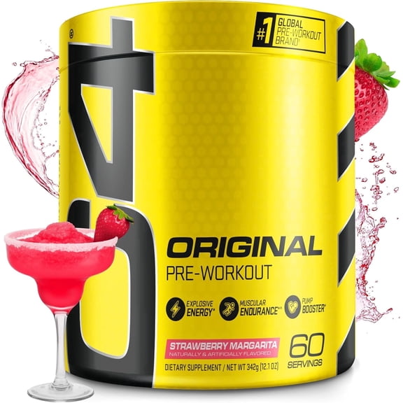 Cellucor C4 Original Pre Workout Powder, Strawberry Margarita, 60 Servings