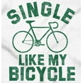 thumbnail image 2 of Single Like My Bicycle Gear Hipster Plus Size Crewneck Graphic Tee Shirt Brisco Brands 4X, 2 of 5