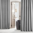 thumbnail image 4 of Half Price Drapes Vista Grey Bellino Textured Faux Linen Room Darkening Curtains For Bedroom & Living Room Curtains(1 Panel), Curtains 108 Inches Long, 50W X 108L, 4 of 6