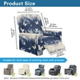 thumbnail image 7 of Xoenoiee Butterfly Tie Dye Pattern Recliner Chair Cover Jacquard Chair Covers 4 Piece Recliner Sofa Slipcover with Elastic Bottom, Recliner Protector with Pocket for Recliners, 7 of 7