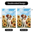 thumbnail image 3 of Welcome Spring Summer Dog Garden Flag 12x18 Inch Double Sided, Beagle Sunflower Mini Pet Seasonal Yard Flag for Home Decorative Outside (Beagle), 3 of 6