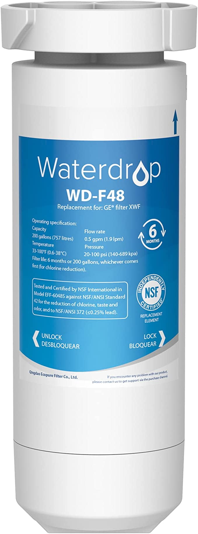 general electric co ge xwf refrigerator water filter