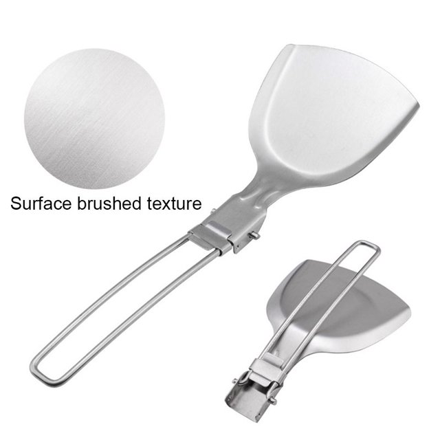 Utensilios de campamento Utensilios de cocina plegables para acampar Suministros de picnic de viaje (espátula) Tmvgtek Para Estrenar