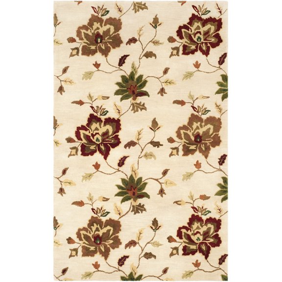 Safavieh Jardin Aifric Floral Wool Area Rug, Ivory/Multi, 4' x 6'