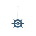 thumbnail image 2 of Rustic Light Blue Decorative Ship Wheel Christmas Tree Ornament 6"", 2 of 2