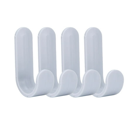 Self Adhesive Wall Sticky Hooks Set Clothing Hanger Holder Kitchen Bathroom