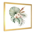 thumbnail image 2 of Designart 'Tropical Bouquet With Palm Orchids Leaves' Traditional Framed Art Print, 2 of 4