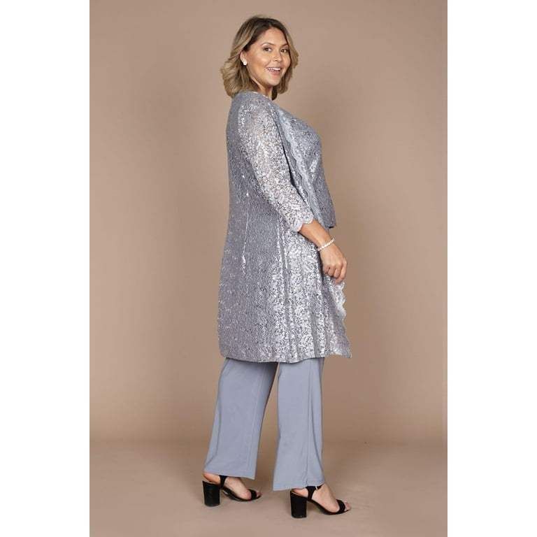 R M Richards Plus Size Mother of the Bride Pant Suit 1993W