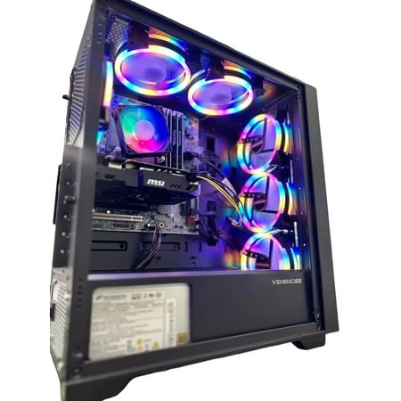 Gaming PC Computer Desktop,RTX 3050, Intel Core i7 up to 4.2 GHz, 32G RAM, 512GB SSD, WiFi BT WINDOWS 10