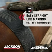 Jackson Safety Contour Wrap-A-Round Pipe Marking Tool (14752), Black, Medium, 3.88” To 4’, 1 / Case