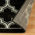 thumbnail image 3 of Superior Bohemian Trellis Indoor Area Rug, 2'x3', Black, 3 of 5