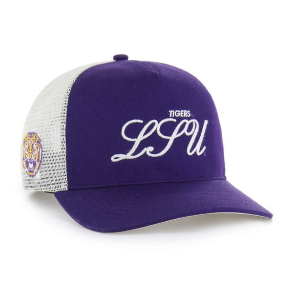 Unisex '47 Purple LSU Tigers Contemporary Basics Foundation Trucker Hitch Adjustable Hat