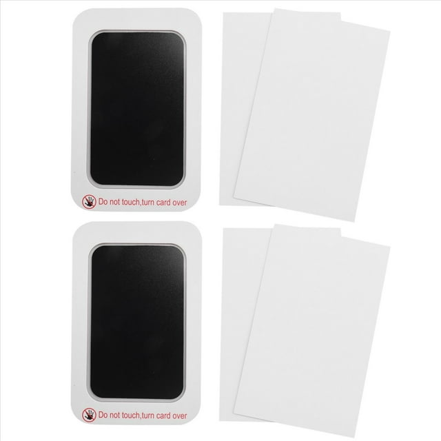 Kit de Tinta para Impresión de Perro Mascota, Almohadilla para Huella de Mano de , Huella de Mano Segura DIY, Fácil Limpieza, Recuerdo para Mascota Negro