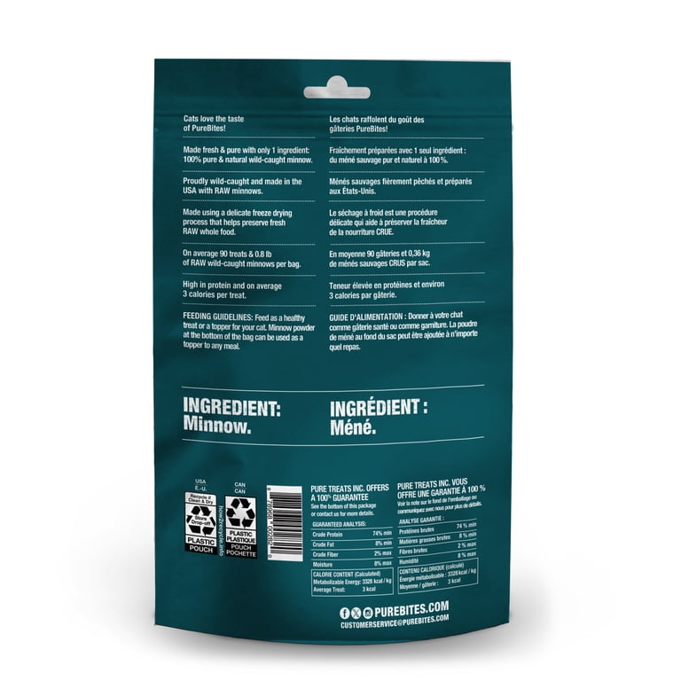 PureBites Minnow Freeze-Dried Cat Treats, 1 Ingredient photo 2