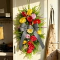 thumbnail image 5 of ERK 1Pcs Flower Hanging Wreath Spring Wreath For Wall Door Wedding Farmhouse, 5 of 5