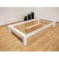 thumbnail image 2 of Base Para Cama Individual Muebles GM Tradicional Desarmable Madera de Pino Con Laca Color Blanco, 2 of 5