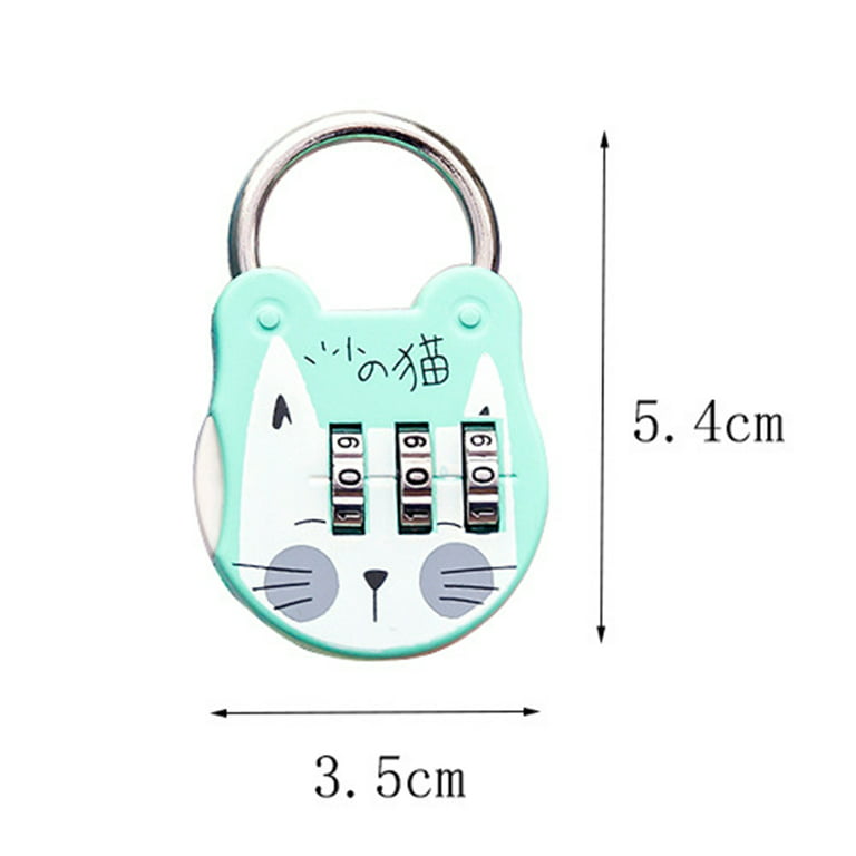 Wharick Password Lock Anti-theft Safe Mini Luggage Dial Digits Combination  Padlock for Backpack