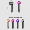 thumbnail image 5 of Secador de pelo profesional sin hojas, accesorio de iones negativos de temperatura constante, potente secador de pelo eléctrico para el hogar 5, 5 of 5