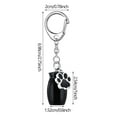 thumbnail image 2 of Pcs Pet Urns Keychain Dog Urns For Ashes, Pet Ashes Keepsake Jewelry, Small Pet Cremation Urns With 2 Storage Bags, Paw Print Memorial, Dog Jewelry, Portable Keychain Urns, Metal Frame, For, 2 of 7