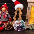thumbnail image 5 of White Tiger Roaring With Colorful Paint Splashes Around Its Mouth - Christmas Ornament Xmas Keepsake Ceramic Ornaments Holiday Decorations for Tree Christmas Gift Ideas 2.95in, 5 of 5