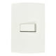 thumbnail image 1 of Placa Interruptor Sencillo Marisio Blanco 127V 10A, 1 of 3