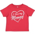 thumbnail image 3 of Inktastic I Love My Mommy in White Chalk Heart Boys or Girls Baby T-Shirt, 3 of 5