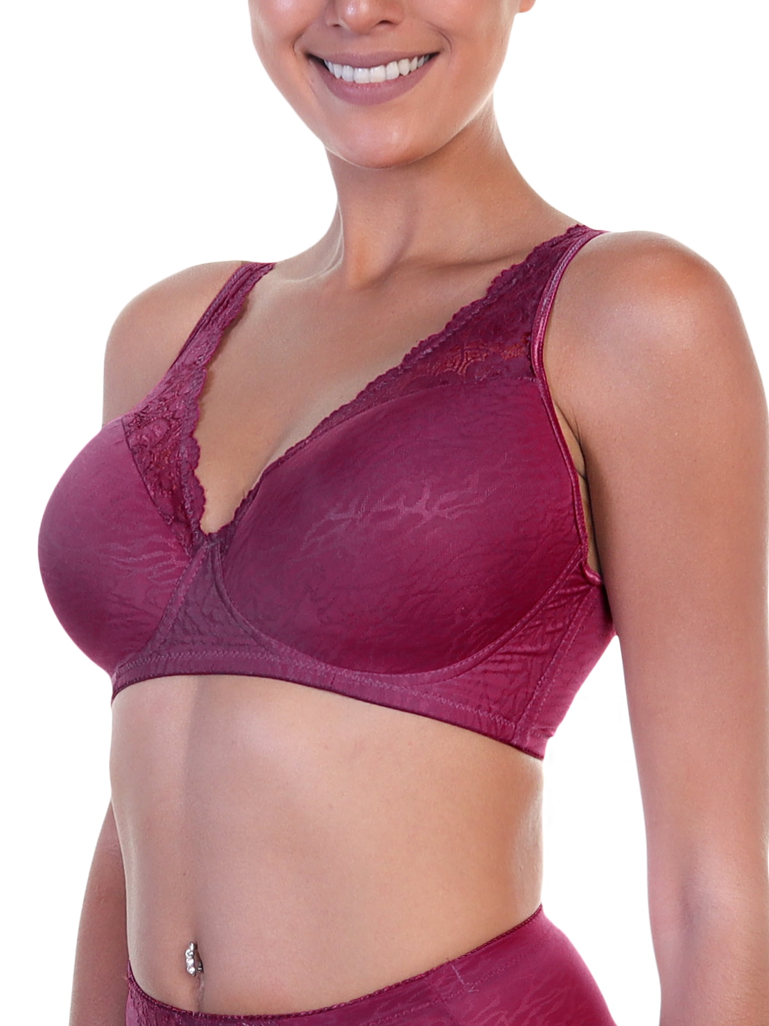 Angelina WiredFree Extended Size Bras with Zebra Pattern Design (6