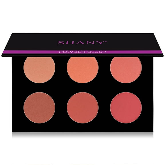 SHANY Shimmer & Matte Warm-Toned Blush Palette - Layer 6 - Refill for the 6 Layer Mini Masterpiece Collection Makeup Set