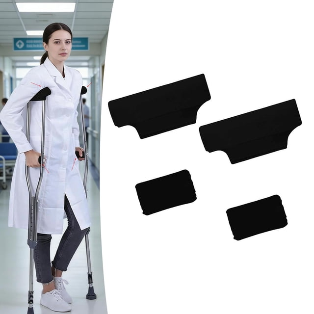 Voxware Forearm Pad Cushion Underarm Anti Slip Soft Armpits Breathable Walking Arm Universal Elastic Washable Hand Grip Cover Padding 2 Set
