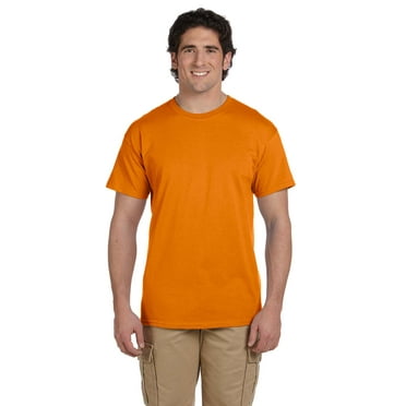 Gildan Ultra Cotton T-Shirt - G200 6oz., S ORANGE, M, Pack Of 10, Mens T-Shirts