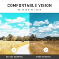 thumbnail image 3 of Polarized Vintage Sunglasses Uv400 Protection Ultralight Sun Shades For Sports And Outdoor Activities(leopard Frame), 3 of 3