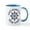 White/Blue Inside, variant on CafePress - Summer East Hampton New York Mugs - 11 oz Ceramic Mug - Novelty Coffee Tea Cup