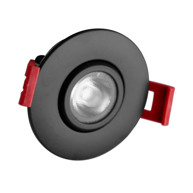 Nicor Lighting DGD211203KRDBK 2 in. Recessed LED Downlight, Black - 4.8W