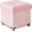 Pink, variant on 30 Inches Folding Storage Ottoman Bench, Ottoman with Storage for Living Room, with Wooden and Lid, Teal