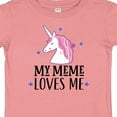 thumbnail image 4 of Inktastic My Meme Loves Me Girl Unicorn Girls Baby T-Shirt, 4 of 5