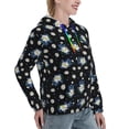 thumbnail image 6 of Lsque Daisies Flowers Pattern Casual Women's Hoodie,Hooded Sweatshirt with Kangaroo Pocket,Pullover Hoodie with Eye-catching Drawstrings-Small, 6 of 7
