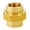 1/2", variant on Brass Pipe Union Connector Coupling with Female Threaded Connects Two Pipes Swivels Union Joint Coupling Pipe Fitting