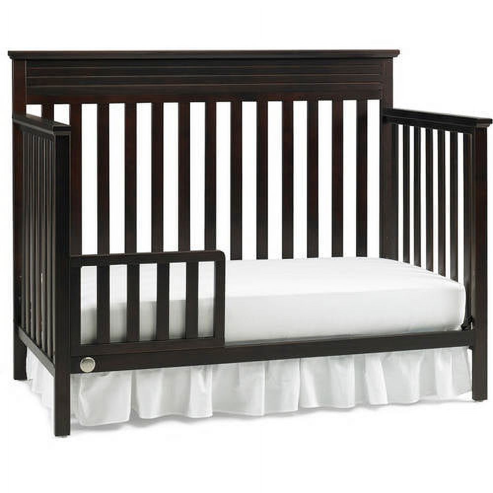 Fisher Price Newbury 4 in 1 Convertible Modern Baby Nursery Crib & Bed, Espresso - image 5 of 6
