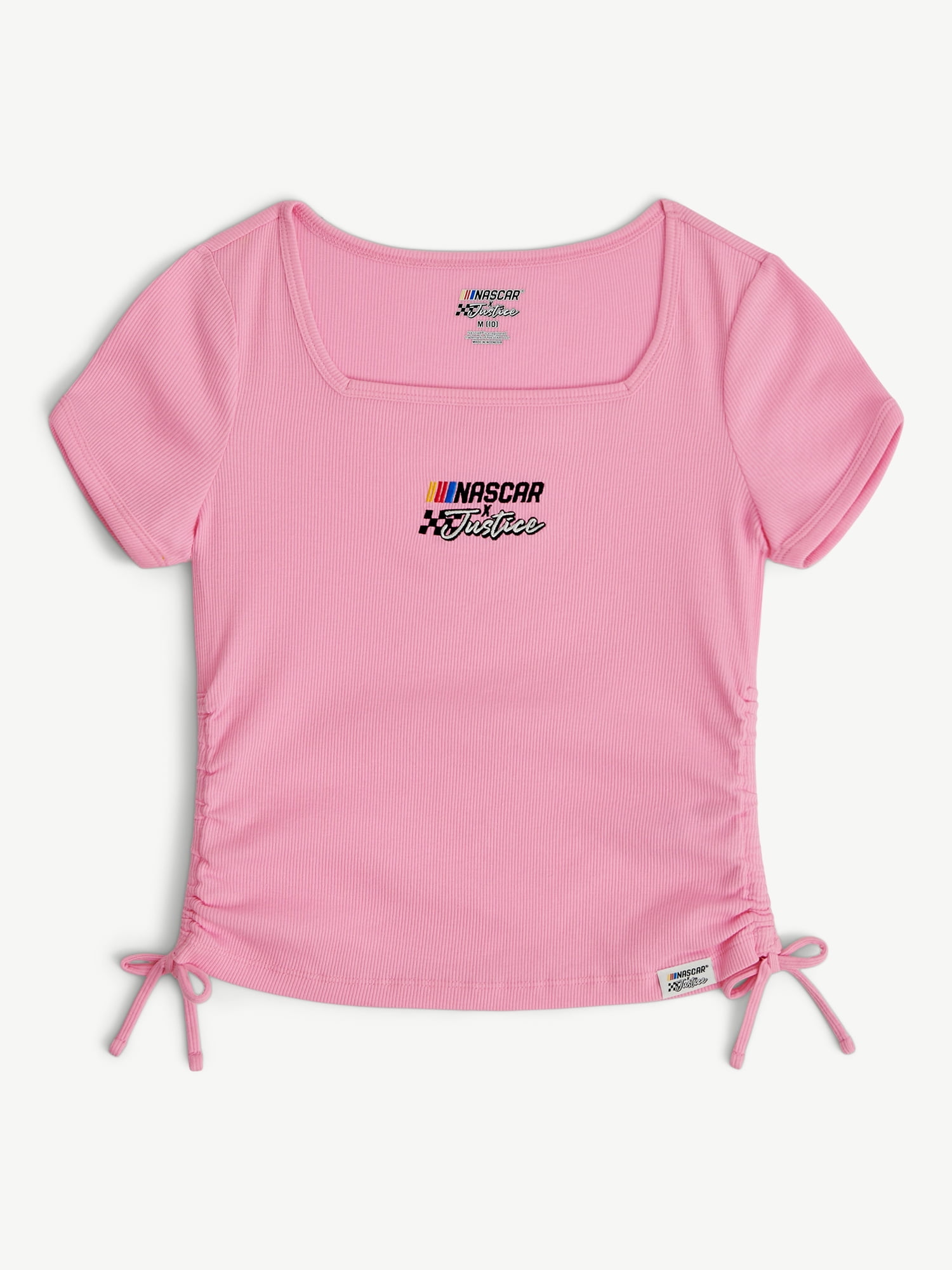 Justice Girl's NASCAR X Justice Collab Short Sleeve Tee, Sizes XS - XLP