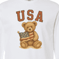 thumbnail image 4 of Inktastic USA Teddy Bear Long Sleeve T-Shirt, 4 of 5
