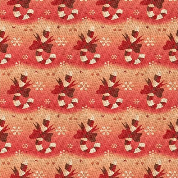 Ahgly Company Indoor Square Patterned Neon Red Area Rugs, 5' Square