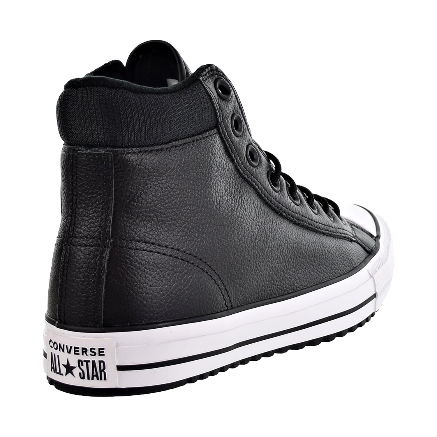 converse black leather boots