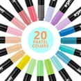 thumbnail image 4 of Super Markers 40 Unique Primary & Pastel Colors Dual Tip Fabric & T-Shirt Marker Set - Double-Ended Fabric Markers with Chisel Point and Fine Point Tips - 40 Permanent Ink Vibrant and Bold Colors, 4 of 4